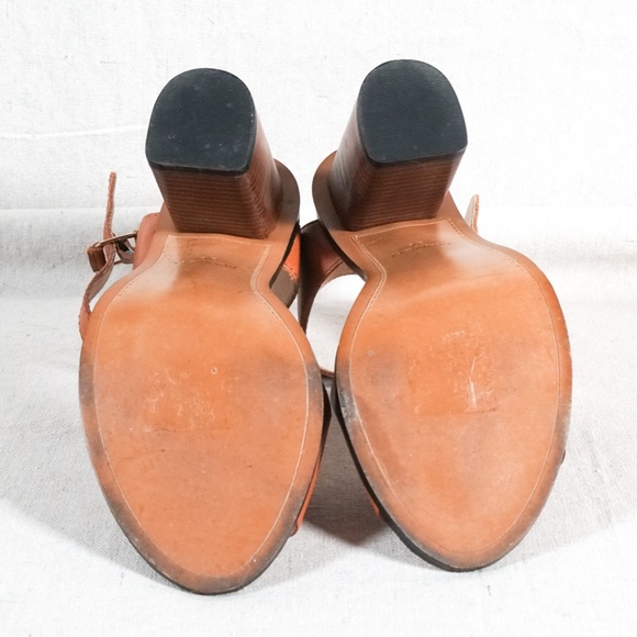 Mango Women 36 Chunky Heel Open Toe Sandal with Ankle Strap - Picture 12 of 16